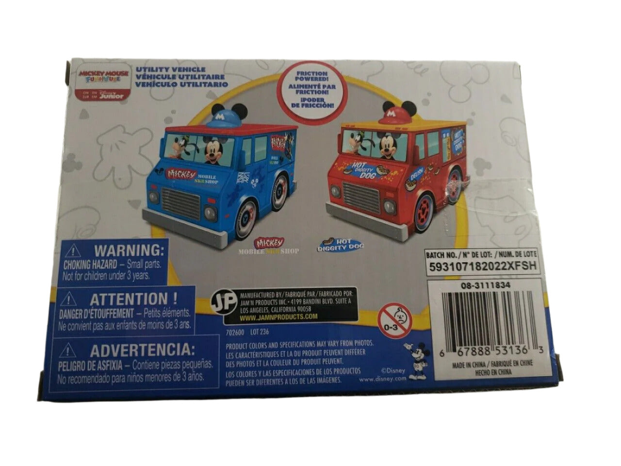 Blue Disney Mickey Mobile Skate Shop Utility Vehicle