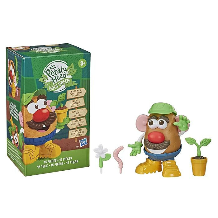 Mr. Potato Head Goes Green packaging made from FSC-certified paper.
