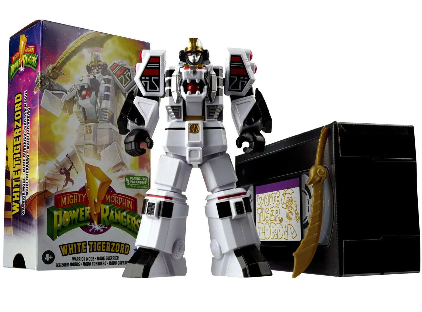 Mighty Morphin Power Rangers White Tigerzord action figure