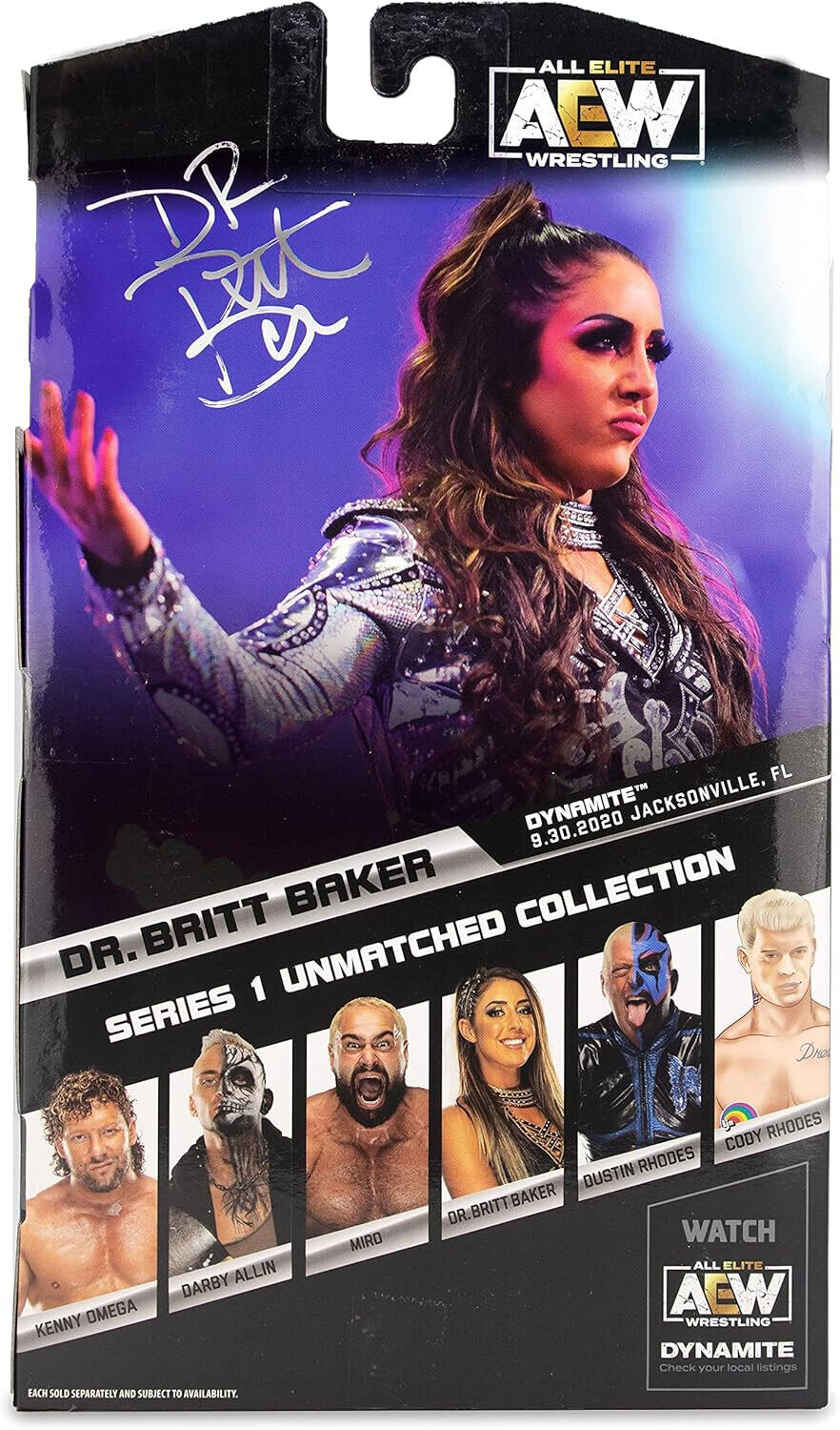 AEW Dr. Britt Baker Unmatched Series 1 action figure