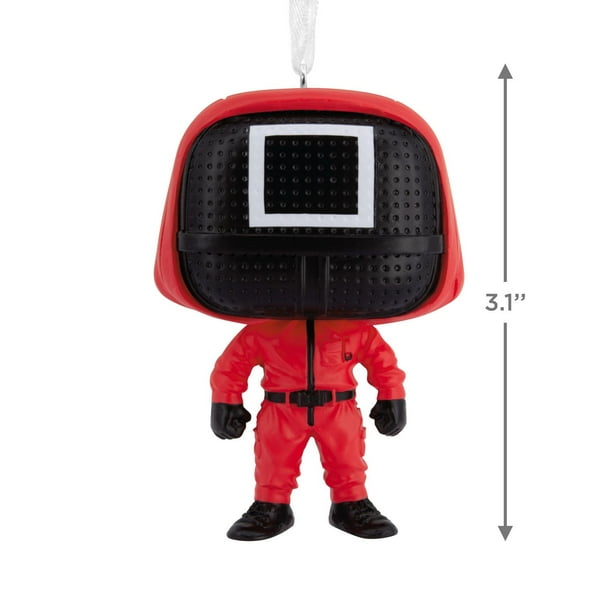 Netflix Squid Game Masked Manager holiday ornament – must-have collectible for fans.