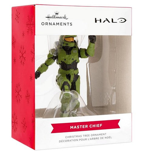 Halo Master Chief Christmas Ornament by Hallmark – Perfect holiday decoration for gamers and Xbox fans – Available at Utopia Collectibles.