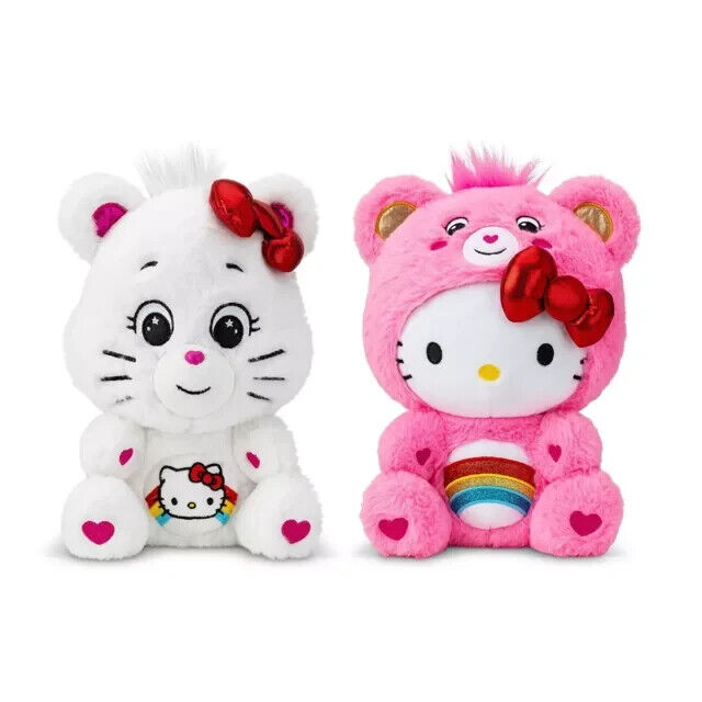 Hello Kitty Care Bears Cheer Bear Plush Set, Sealed Box