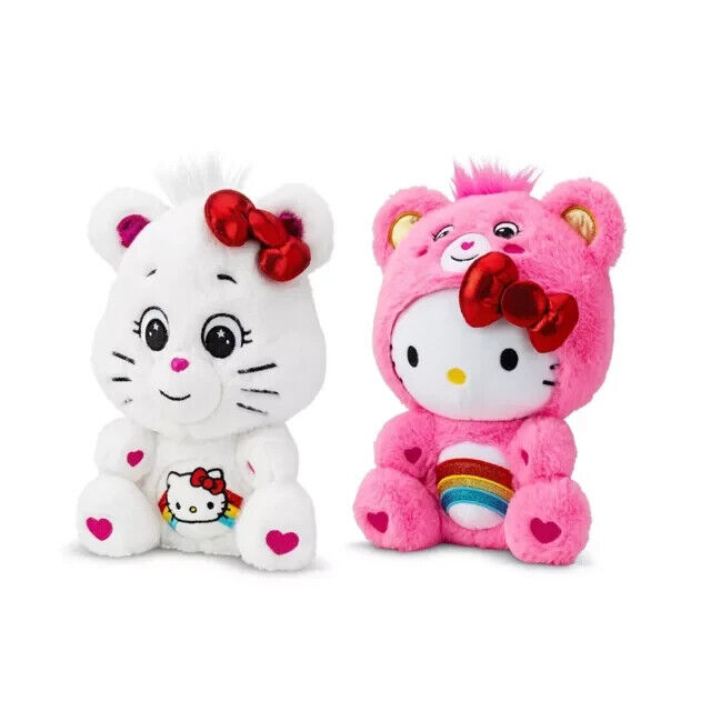 Hello Kitty Care Bears Cheer Bear Plush Set, Sealed Box