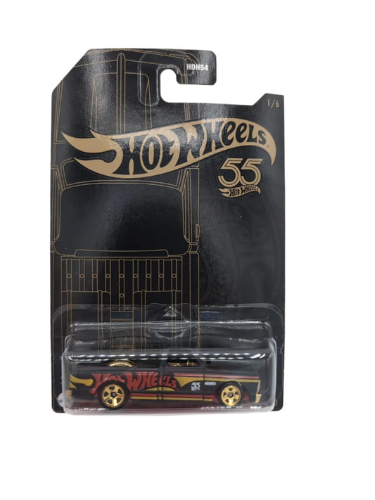 Hot Wheels '67 Chevy C10 Black and Yellow 55th Anniversary