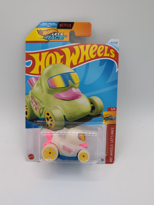 Hot Wheels Let’s Race Duck N’ Roll Luminous Edition – Glow-in-the-Dark 5.5-Inch Vehicle