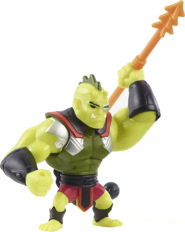  Standing at 2.5 inches tall, this figure showcases intricate detailing that reflects Whiplash's formidable presence in the Masters of the Universe series.