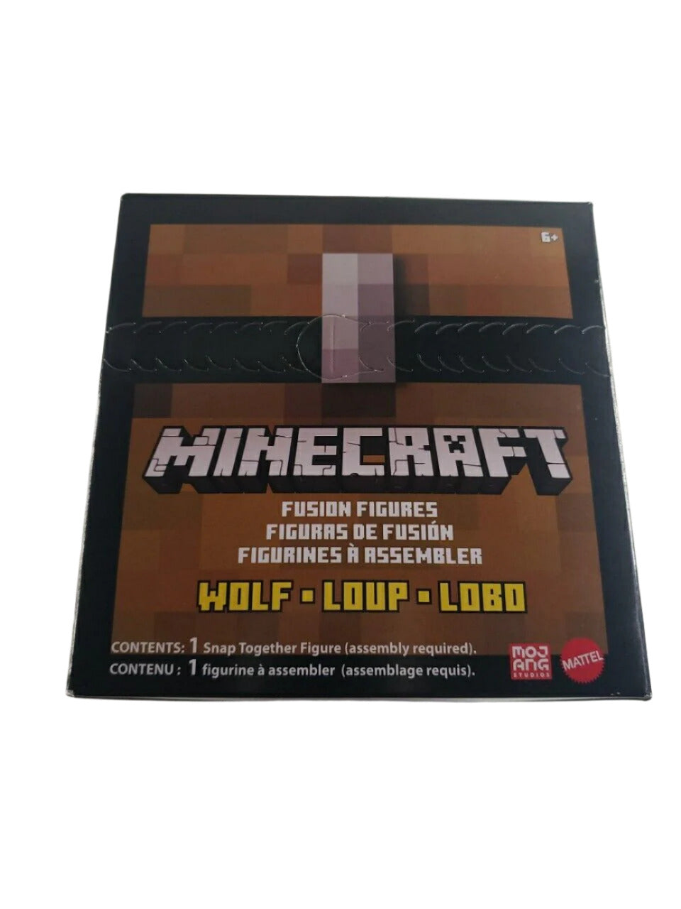 Snap-together Minecraft Wolf toy