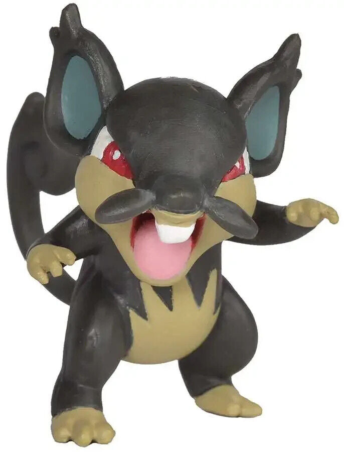 A packaged Pokemon action figure 2-pack, including a figure of Alolan Rattata and another of Sandygast, both with visible Pokemon branding and design details.