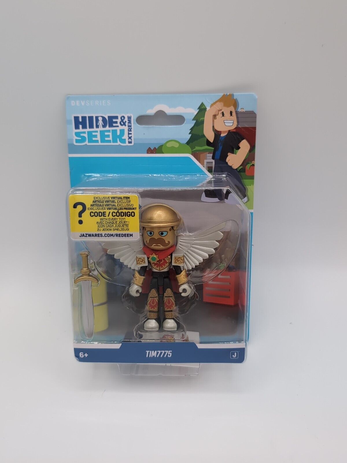 Roblox DevSeries Hide & Seek Extreme: TIM7775 Toy Figure includes Virtual Item Code