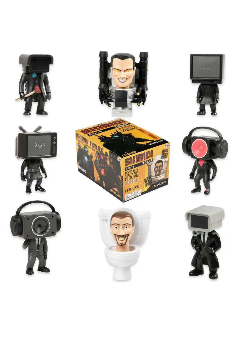 "Skibidi Toilet Speaker Man Mystery Collection Figure - Series 1, collectible toy available at Utopia Collectibles."