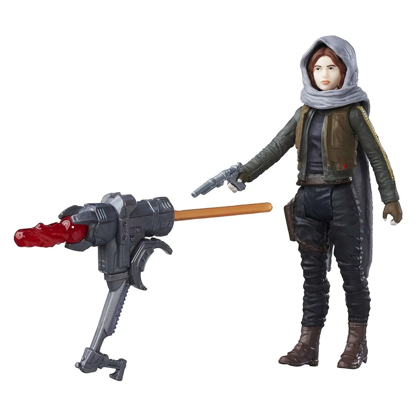 Star Wars Rogue One Jyn Erso Jedha 3.75-inch action figure with hooded poncho and blaster pistol – Disney collectible