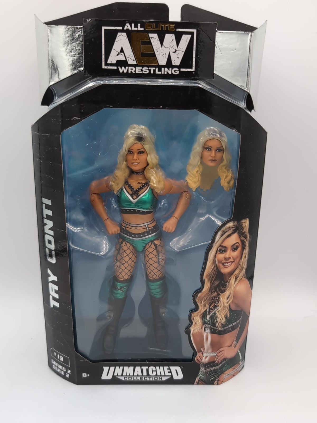 Tay Conti AEW Unmatched Series 2 13-inch action figure in fighting pose – Utopia Collectibles