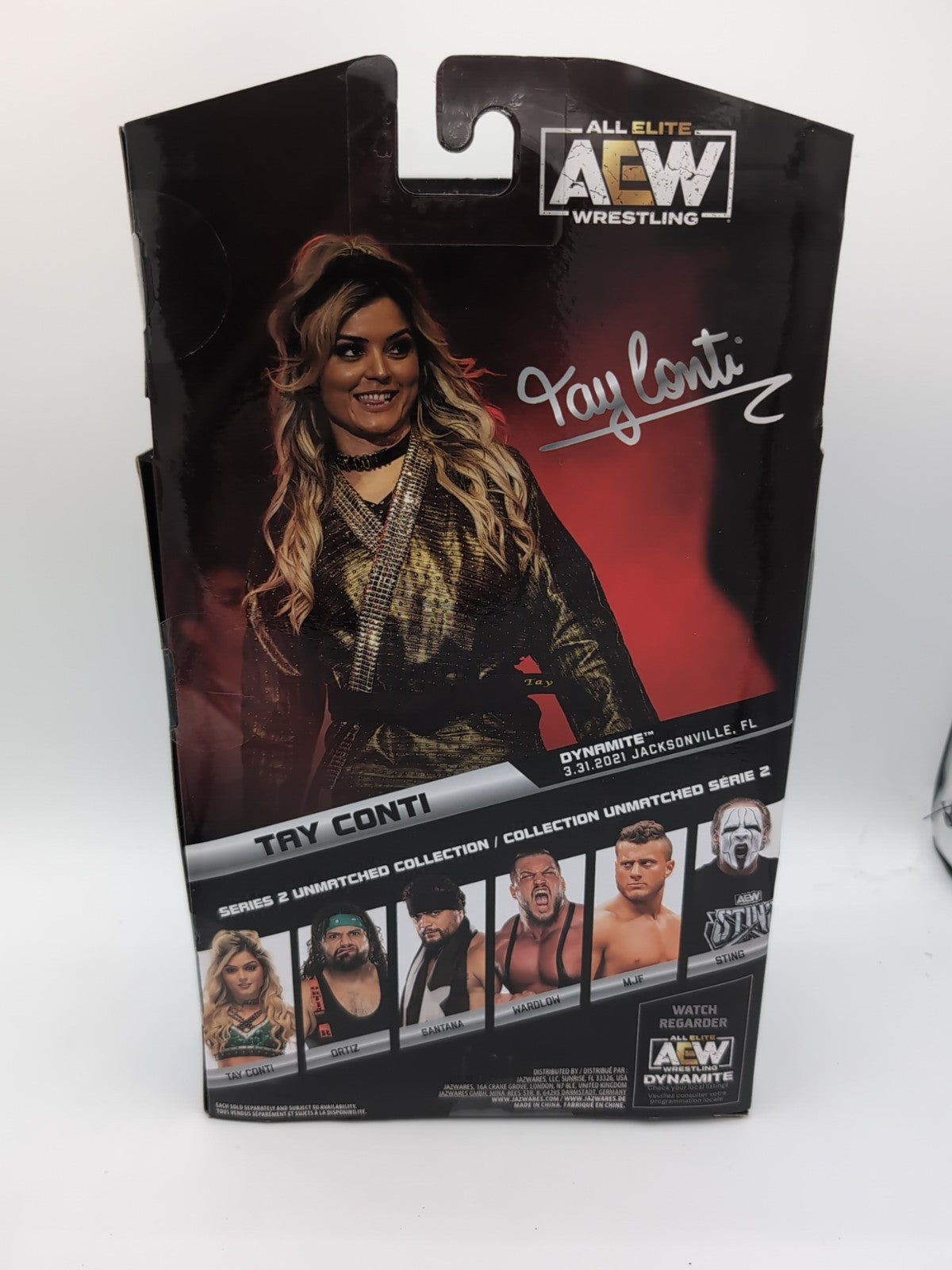 Tay Conti AEW Unmatched Series 2 13-inch action figure in fighting pose – Utopia Collectibles