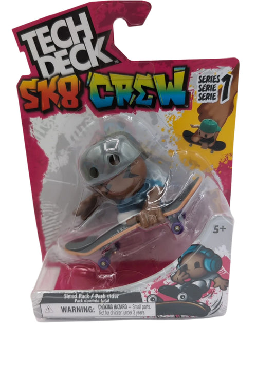 Tech Deck SK8 Crew Series 1 Shred Pack Gray Helmet