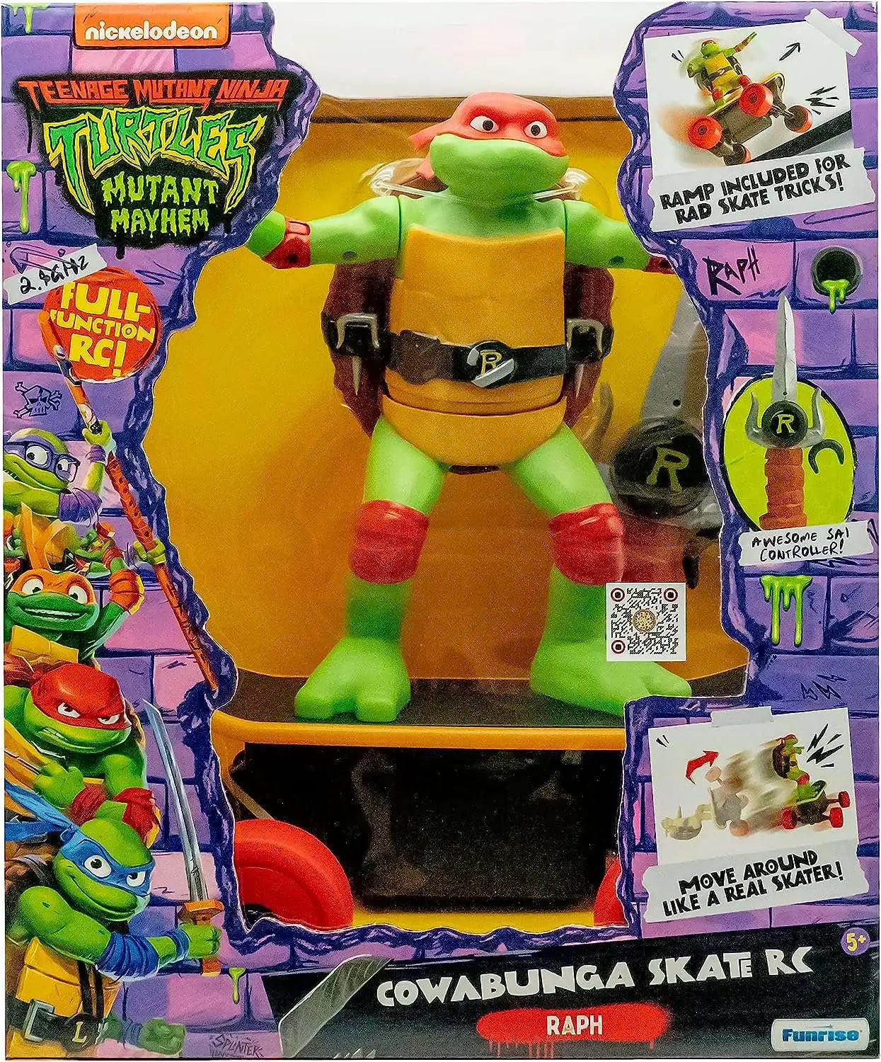 Teenage Mutant Ninja Turtles Cowabunga Skate RC with Leonardo figure
