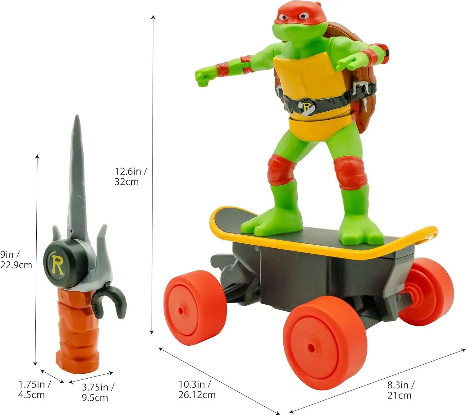 Teenage Mutant Ninja Turtles Cowabunga Skate RC with Leonardo figure