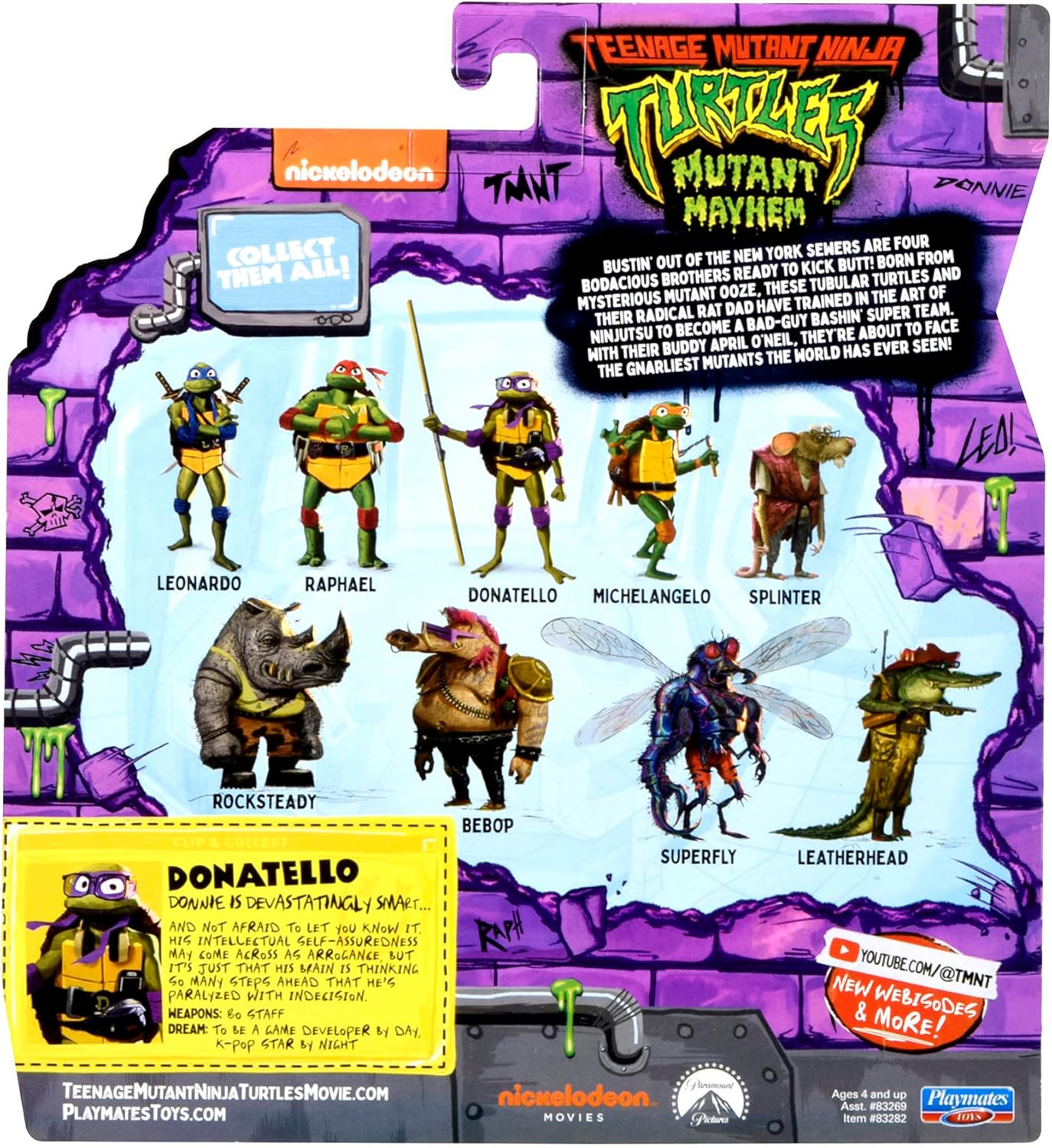 Teenage Mutant Ninja Turtles Mutant Mayhem Donatello action figure