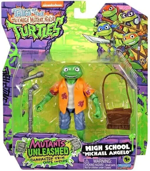 "Teenage Mutant Ninja Turtles Mutants Unleashed High School Michelangelo Action Figure – Utopia Collectibles"
