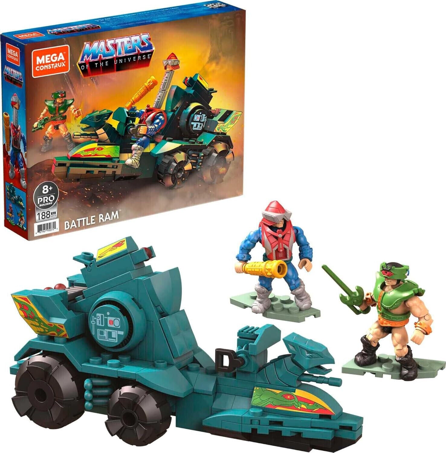 Mega Construx Masters of the Universe Battle Ram Tri-Klops Mekaneck Age 8 GWY75+ GWY75