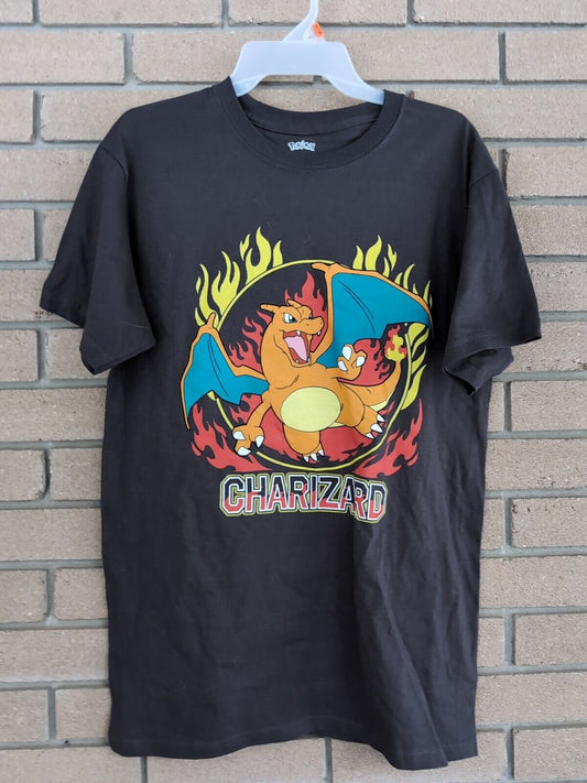 Gris - Pokémon - Dracaufeu - T-shirt Taille : M