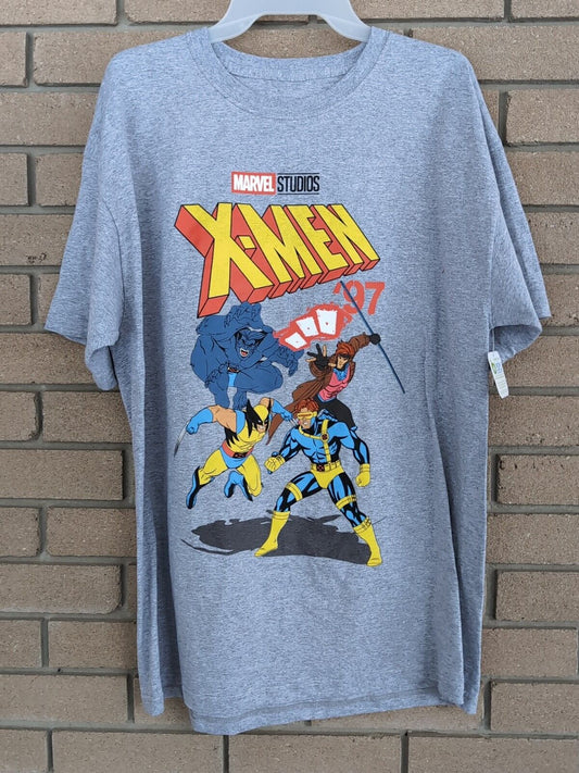 Grey Marvel X-Men '97 T-Shirt Size: Medium