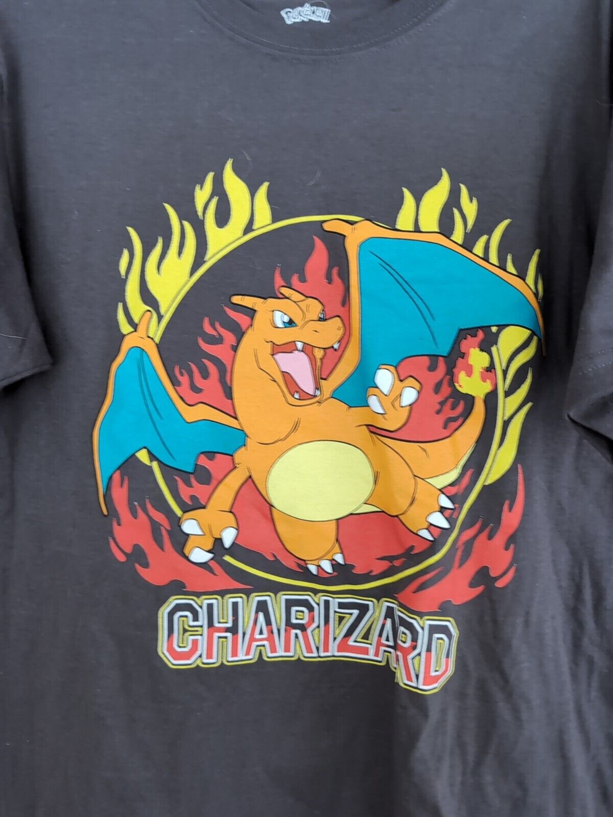 Gris - Pokémon - Dracaufeu - T-shirt Taille : M